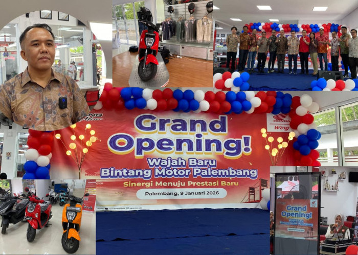 Dealer Honda Bintang Motor Palembang Perkenalkan Konsep 'Wajah Baru' pada Grand Opening Hari Ini