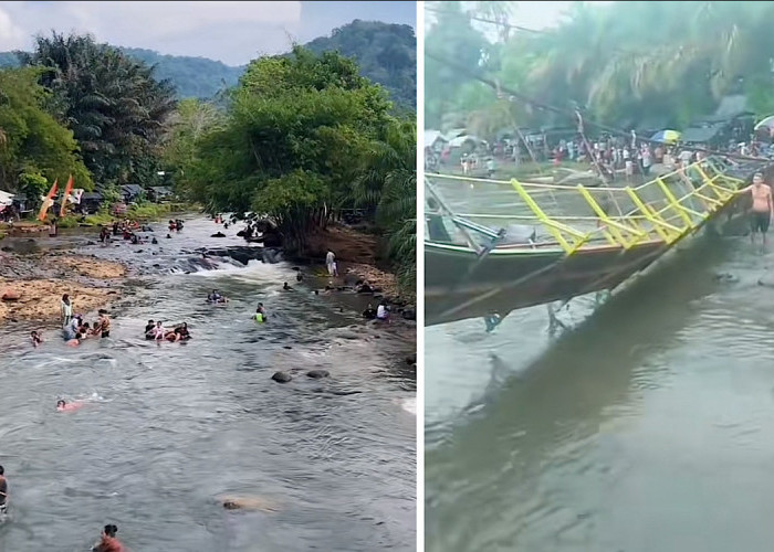 5 Fakta Jembatan Gantung di Lokasi Wisata Sungai Malus Lubuklinggau Putus, 50 Orang Menyeberang Bersamaan  