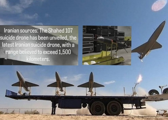 Iran Pamerkan Drone Bunuh Diri Terbaru Shahed-107, Tembus Pertahanan Israel, Segini Daya Jangkauannya