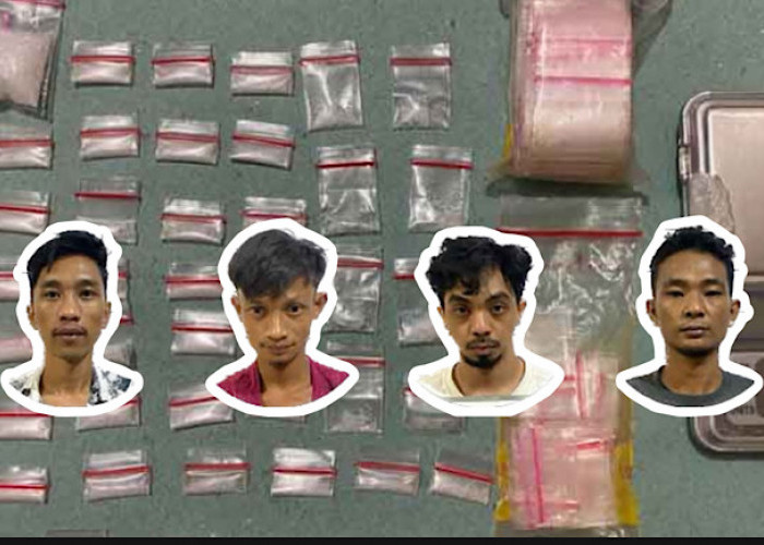 4 Pengedar Sabu ‘Malang Melintang’ di Kota Lahat Diberangus Polisi, Bandar Besar Pemasok Narkoba Terus Diburu!