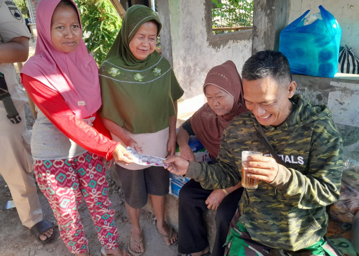 Satgas TMMD 129 Gelar Sosialiasu Tetap Bugar dan Sehat di Masa Lansia