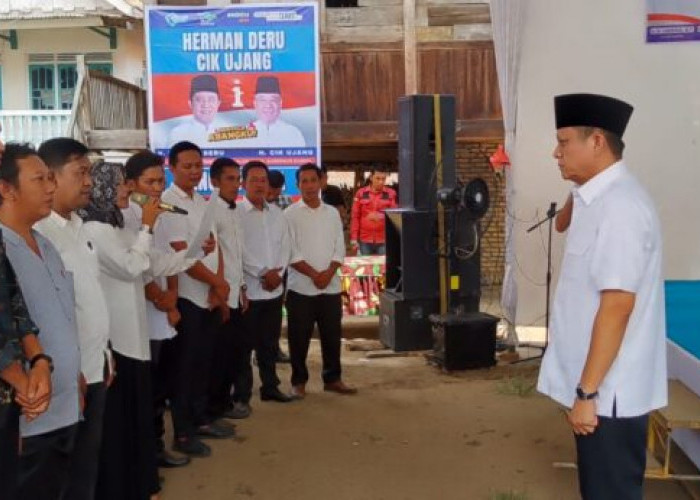 Tim Pemenangan HDCU di Kecamatan Bunga Mayang OKU Timur Dikukuhkan, Siap Beri Kemenangan 90 Persen