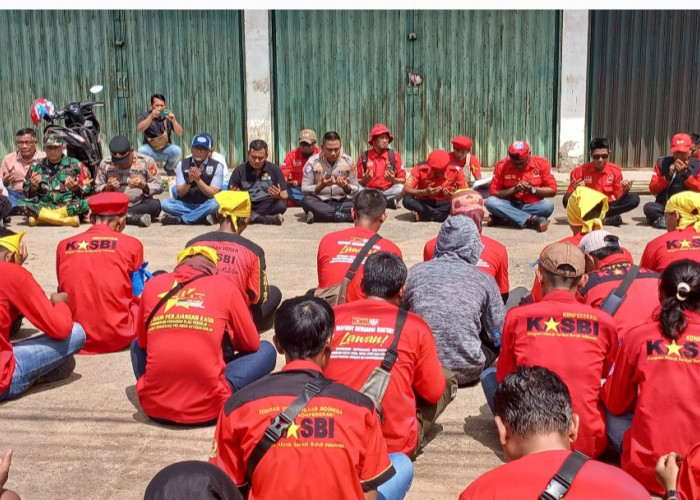 May Day di Kabupaten OKI Doa Bersama Dorong Pembentukan Dewan Pengupahan Buruh