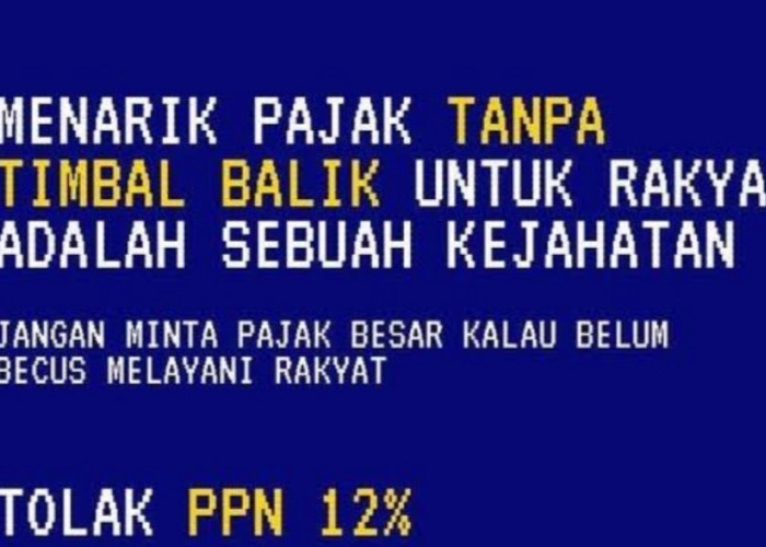 Selain Ramai Hastag Tolak Kenaikan PPN 12%, Ajakan Penolakan Berlatar Biru Ikut Ramai di Berbagai Medsos