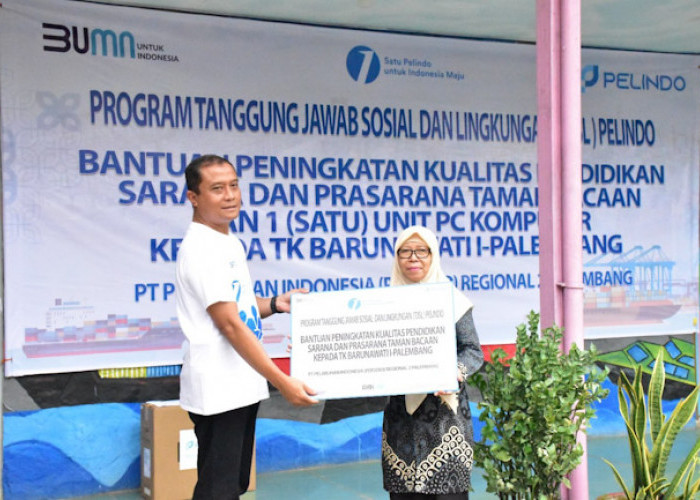 Pelindo Fokus Tingkatkan Pendidikan di Sumatera Selatan