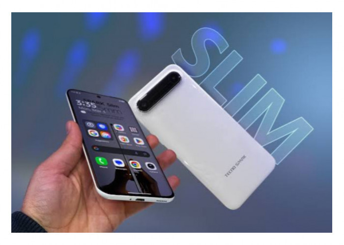 HP Minimalis Tecno Spark Slim dengan Konektivitas Lengkap dan Fitur Keamanan Canggih 
