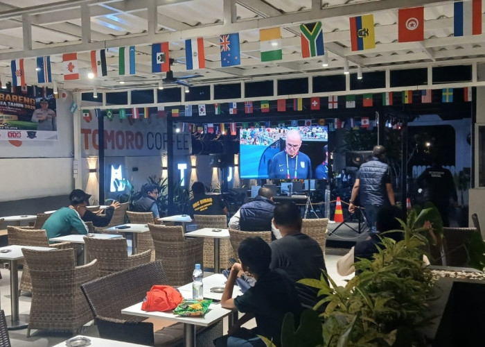 Ditreskrimum Polda Sumsel Perkuat Sinergi Penegak Hukum Lewat Nobar Piala Dunia 2026