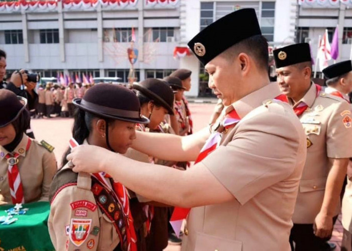 Peringati Hari Pramuka ke-63, 46 Pengurus Kwarcab Muara Enim Terima Penghargaan