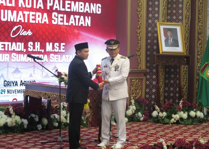 Pj Wali Kota Palembang Dr Cheka Janji Ngebut Kejar Program, Usai Dilantik