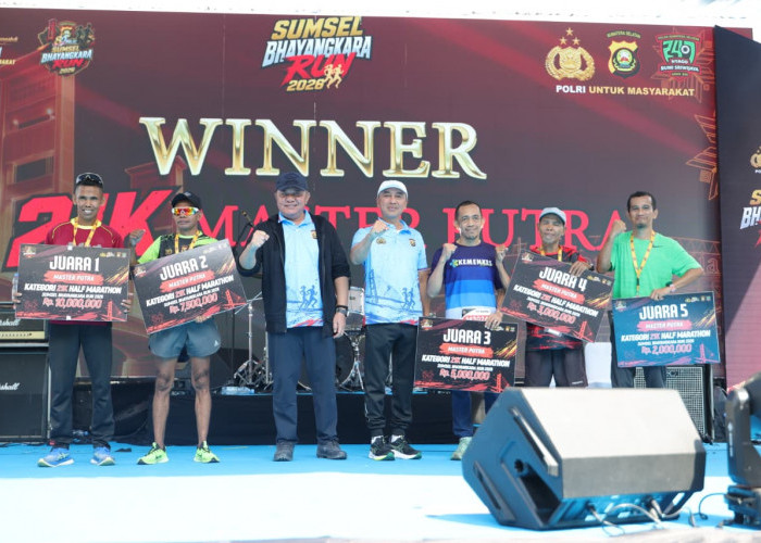 Inilah Penampakan Juara Sumsel Bhayangkara Run 2026, Kombes Nanang: Bikin UMKM, Hotel, dan Kuliner Panen Rizki