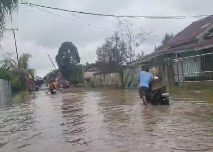 Ratusan Perumahan Warga di Tanah Mas Banyuasin Terancam Terisolasi Dikepung Banjir