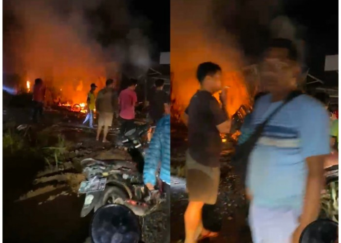 Warung Kelontong di Jalan Lingkar Selatan Jakabaring Ludes Terbakar, Pemilik Diduga Tewas Terjebak Kobaran Api