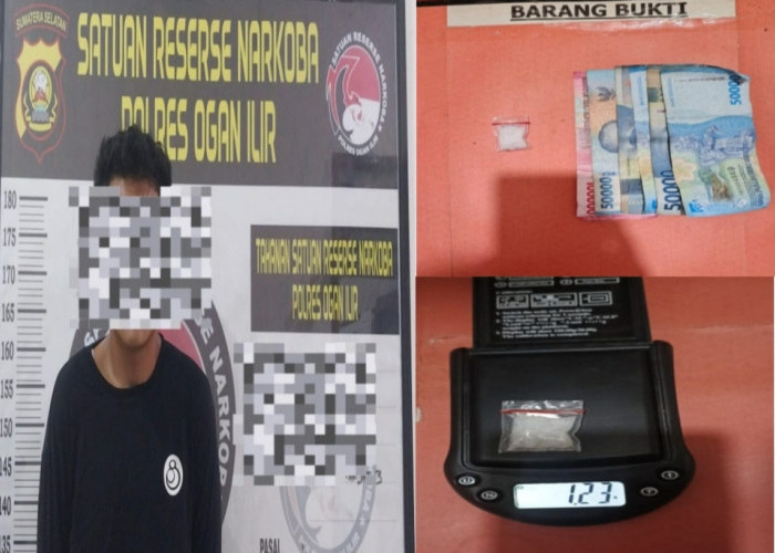 Teknik Undercover Buy Satres Narkoba Polres Ogan Ilir Berhasil, Pengedar Sabu di Meranjat III Dibekuk