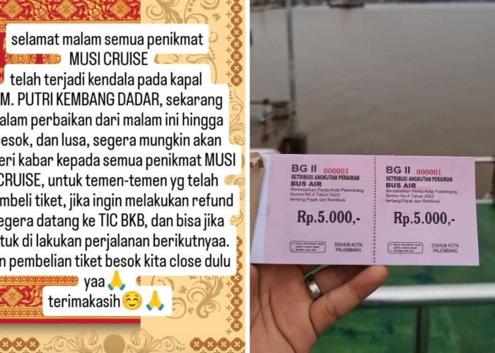 BREAKING NEWS! Baru 3 Hari Berlayar, Musi Cruise Alami Kendala Teknis dan Stop Sementara