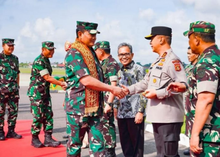 Bersama Forkopimda, Kapolda Sumatera Selatan Ikut Sambut Panglima TNI Yudo Margono