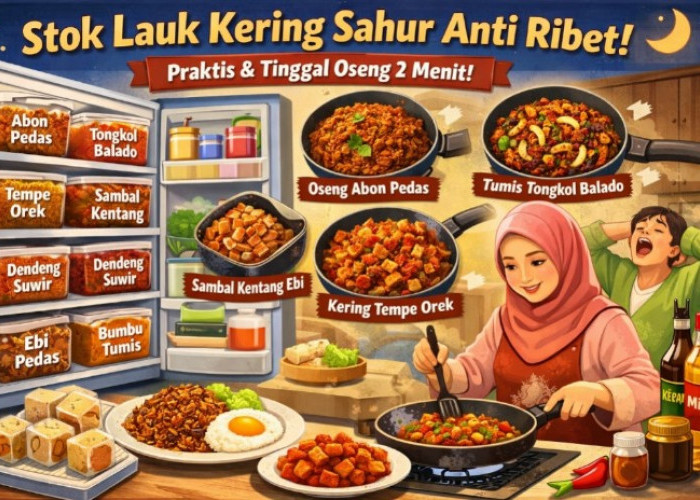 Solusi Sahur Anti Ribet! Ini 8 Stok Lauk Kering Tahan Lama yang Tinggal Oseng 2 Menit