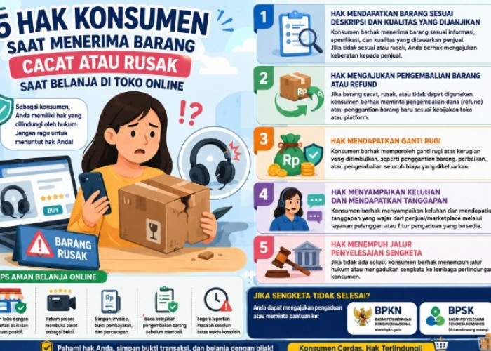 Kenali 5 Hak Konsumen Saat Menerima Barang Cacat atau Rusak Saat Belanja di Toko Online