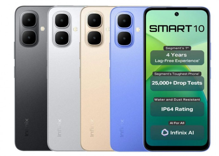 Infinix Smart 10: HP Entry Level dengan Fitur NFC dan Performa Tangguh! HP Murah Tapi Gesit, Kinerja Andal