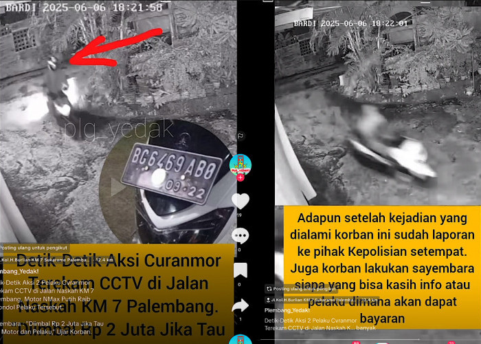 Curanmor Tak Libur Saat Lebaran, Warga Jalan Naskah Palembang Gelar Sayembara Rp2 Juta