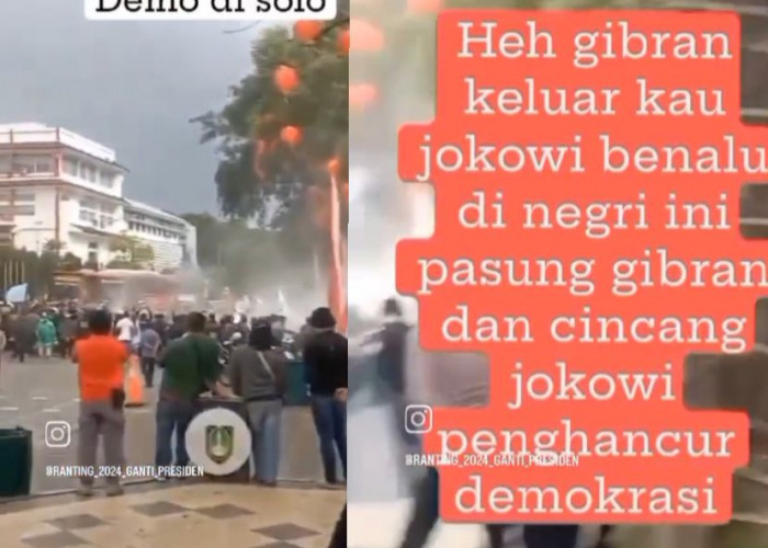 Masyarakat Solo Ricuh, Gelar Demo Besar-Besaran ke Jokowi dan Gibran Rakamuning