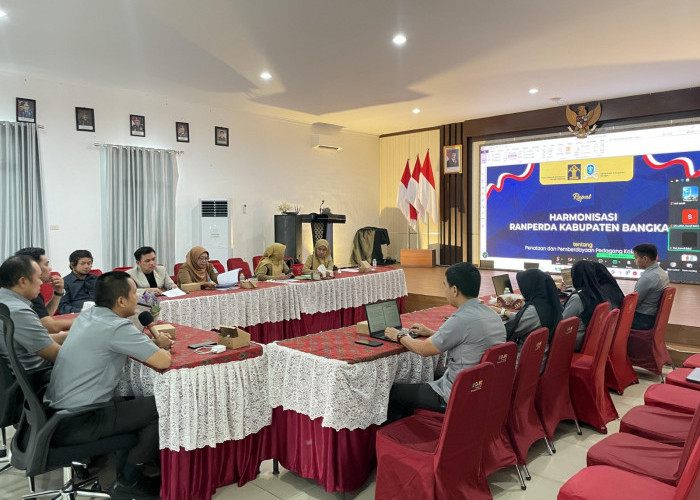 Kemenkum Babel Harmonisasi Ranperda PKL Kabupaten Bangka, Ini Fokus Pengaturannya
