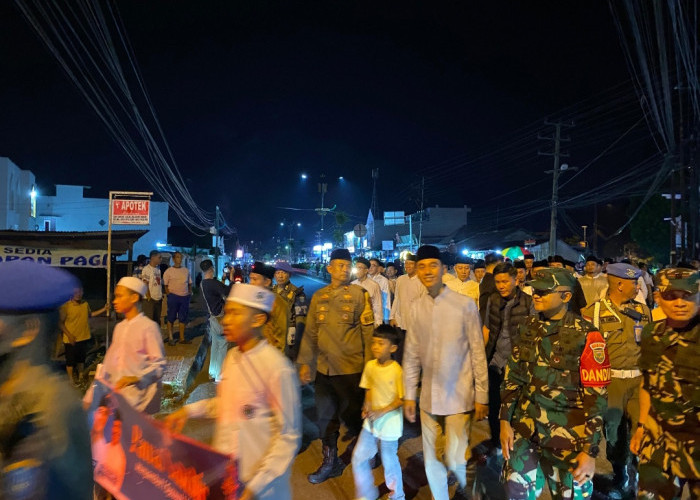 Wujudkan Rasa Aman dan Kebersamaan Polres OKI Hadir Pengamanan Malam Takbiran