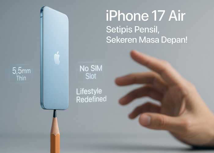 Apple Bikin Geger Lagi, iPhone 17 Air Super Tipis Cuma Setebal Pensil!