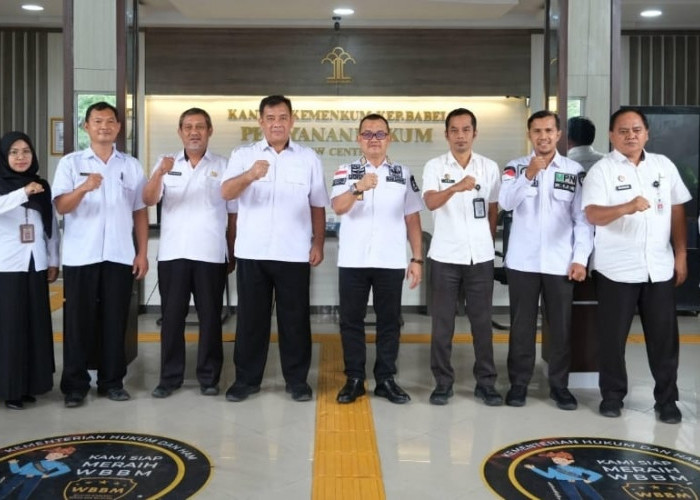 Dorong Optimalisasi MPP, Kanwil Kemenkum Babel Audiensi dengan Dinas PTSP Bangka Tengah