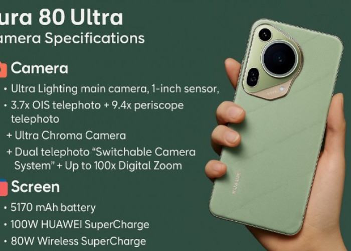 Huawei Pura80 Ultra, Ponsel Flagship Mewah Dengan Kamera Revolusioner Dual Telephoto