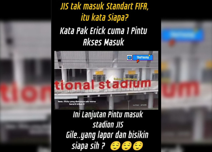 Dibilang Nggak Layak Standar FIFA, Netizen Ini Bongkar Fakta Stadion JIS, Erick Thohir Kena 'Senggol'
