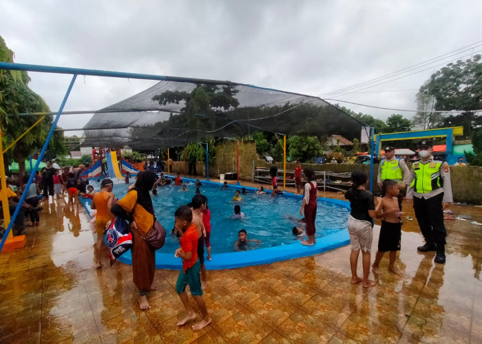Libur Panjang, Tempat Wisata di Ogan Ilir Diserbu Pengunjung, Polsek Tanjung Raja Siagakan Personel