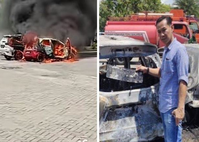 Viral Video 4 Mobil Terbakar Akibat Cuaca Panas Ekstrim, Tapi Ada Temuan Si Pemilik Mobil Simpan Gas Portabel 