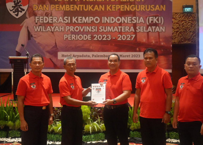 Dr. Ilham Djaya Resmi Dikukuhkan sebagai Ketua Federasi Kempo Indonesia Wilayah Sumatera Selatan