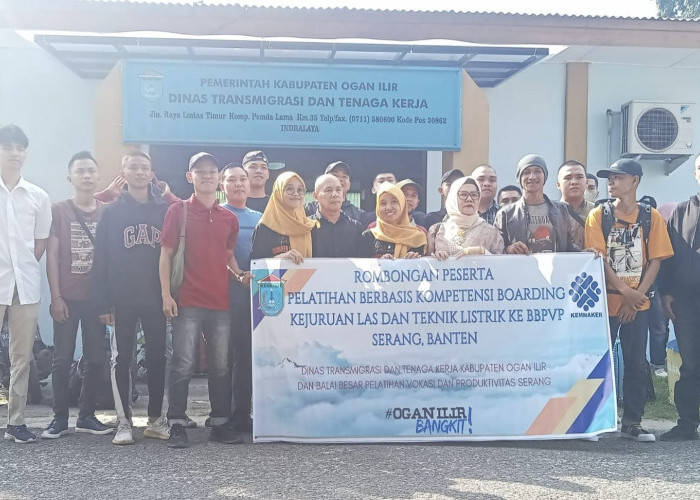 16 Peserta Pelatihan Berbasis Kompetensi Boarding Asal Ogan Ilir Diberangkatkan Menuju Banten