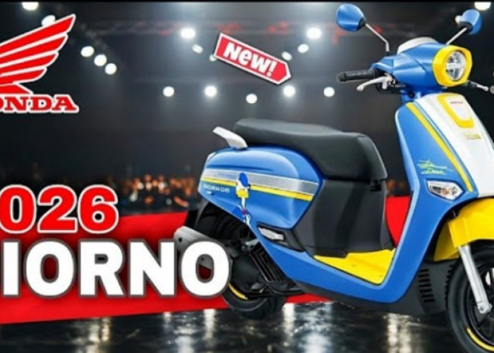 Skutik Retro Naik Level! Honda Giorno+ 2026 Tampil Lebih Canggih dan Super Irit BBM