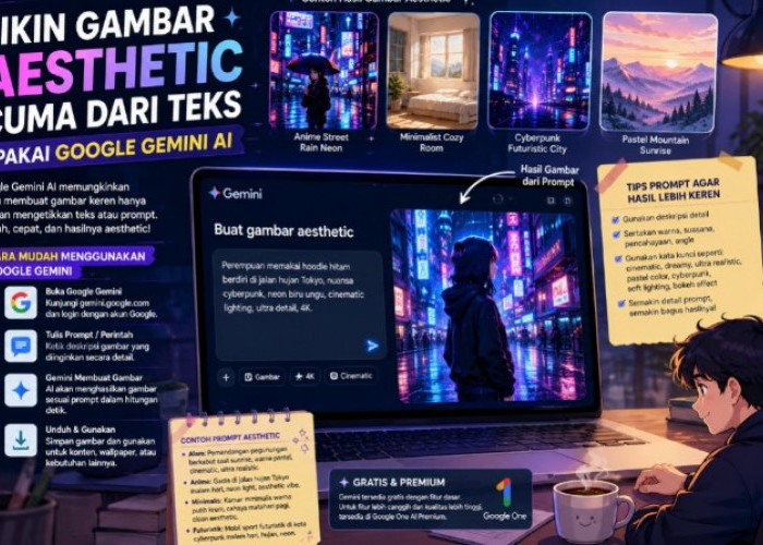 Bikin Gambar Aesthetic dari Teks, Begini Cara Praktis Menggunakan Google Gemini AI