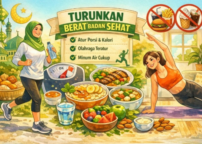 Cara Aman Turunkan Berat Badan Tanpa Diet Ekstrem Pasca Lebaran, Lengkap dengan Menu Sehat Praktis