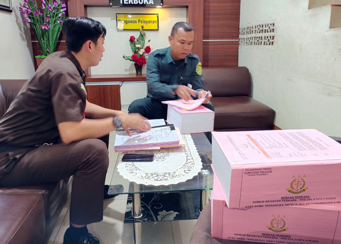 Berkas Fisik Tersangka Korupsi Oknum Pajak Dilimpah ke Pengadilan Tipikor Palembang