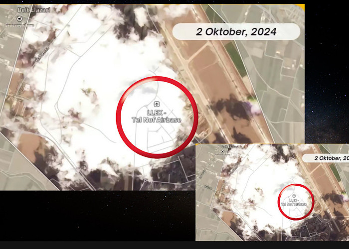 Israel Pakai Awan Digital Diatas Pangkalan Udara Militer Tel Nof dan Nevatim, Sembunyikan 20 Pesawat Hancur   