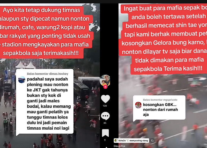 Bikin Geger, Shin Tae Yong Dipecat Kampanye Dukung Timnas Indonesia Tidak di Stadion Digaungkan Netizen   