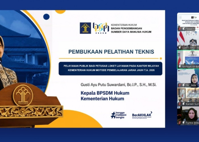 Tingkatkan Kepercayaan Publik, Kanwil Kemenkum Babel Ikuti Pelatihan Teknis Pelayanan Publik
