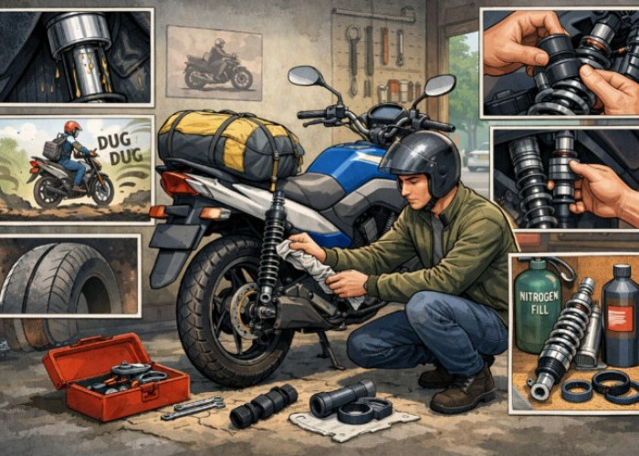 Shockbreaker Motor Bermasalah Usai Mudik Jauh, Kenali Gejalanya dan Ini Solusi Sementara yang Bisa Dilakukan