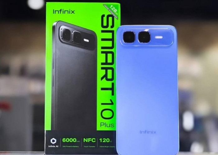 Infinix Smart 10 Plus Disupport Kapasitas Baterai Besar dengan Fitur AI Cerdas