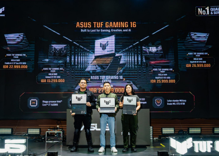 ASUS TUF Gaming 16 (FX610) Resmi Meluncur di Indonesia, Laptop Gaming Tangguh Standar Militer