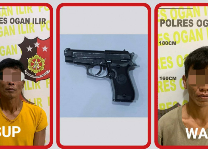 Operasi Sikat Musi 2025, Satreskrim Polres Ogan Ilir Tangkap 2 Pelaku Curat & Sita 1 Pucuk Air Softgun