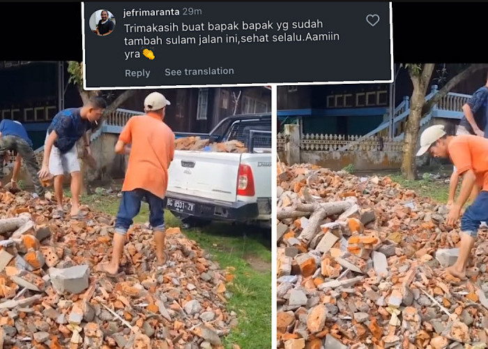 HEBOH, Jalan Rusak Tanjung Batu Diperbaiki Warga, PUPR Ogan Ilir Ngaku Sudah Kontak Balai Besar Jalan Provinsi