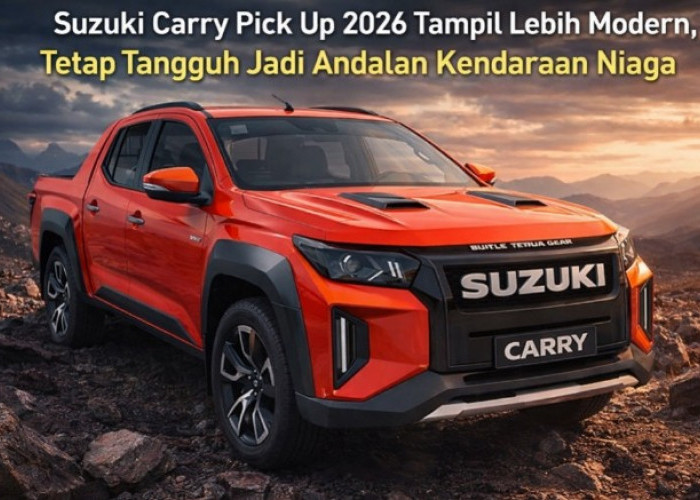 Suzuki Carry Pick Up 2026 Tampil Lebih Modern, dibekali Mesin 1.5L K15B-C Bensin 4 silinder DOHC