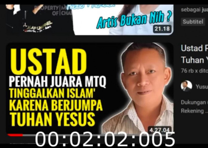 Nauzubillah...Viral Pendeta Yusuf Manubulu Unggah Video Juara MTQ Kabupaten Subang Masuk Kristen, Ternyata...