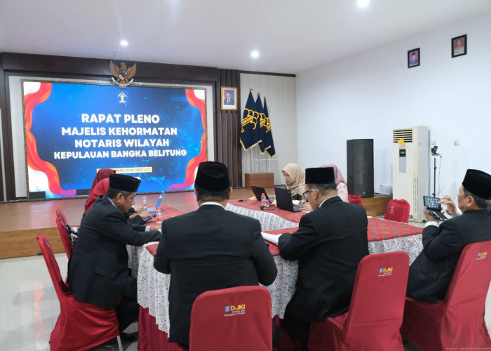 Kanwil Kemenkumham Babel Tetapkan Ketua dan Wakil Ketua Majelis Kehormatan Notaris Wilayah Periode 2025–2028