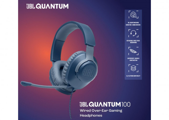 Gamer Wajib Punya! JBL Quantum 100 Pilihan Headset Gaming Terbaru 2026 Bikin Suara Jernih